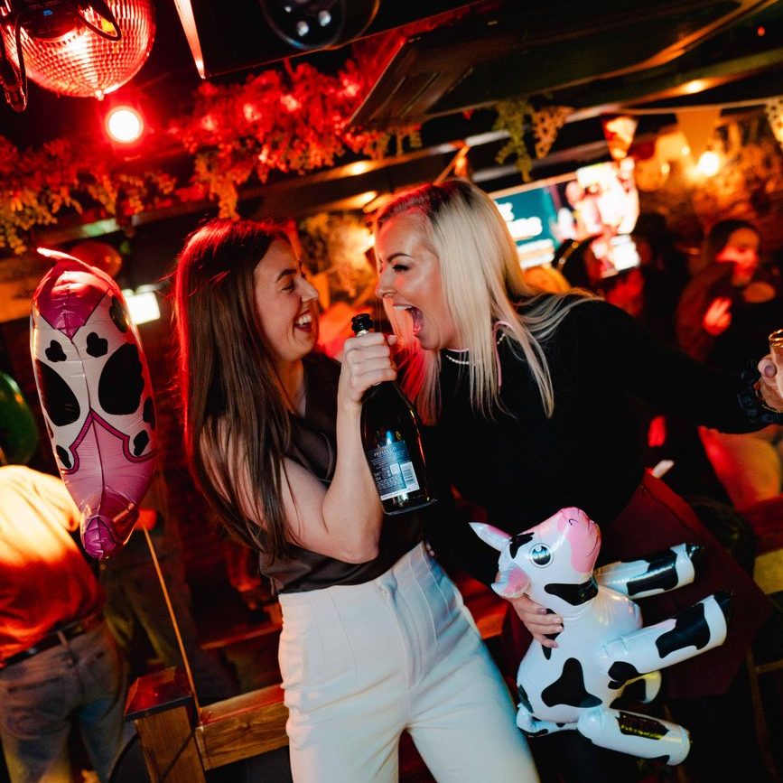 Party atmosphere and hen do celebrations