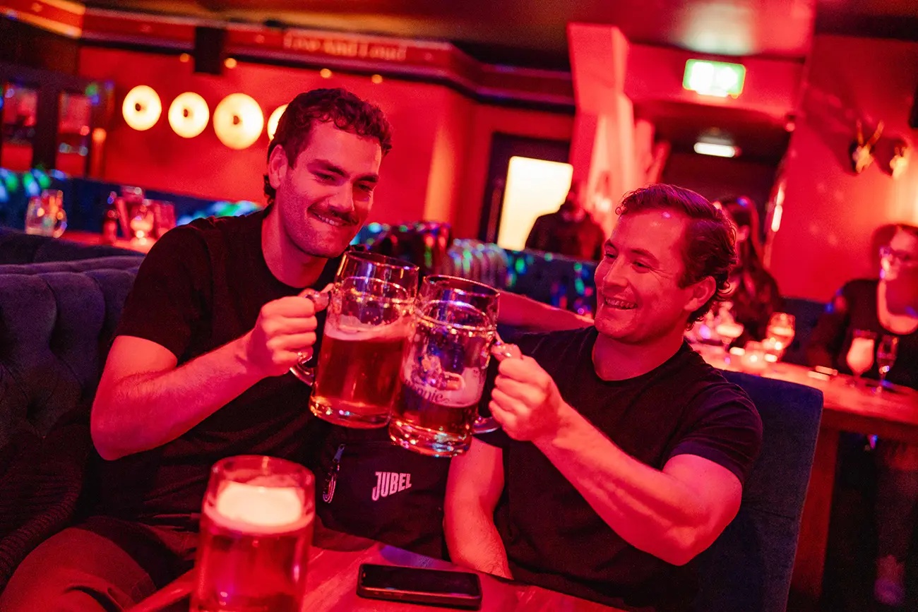 Happy Hour steins of beer in this great Swansea pub